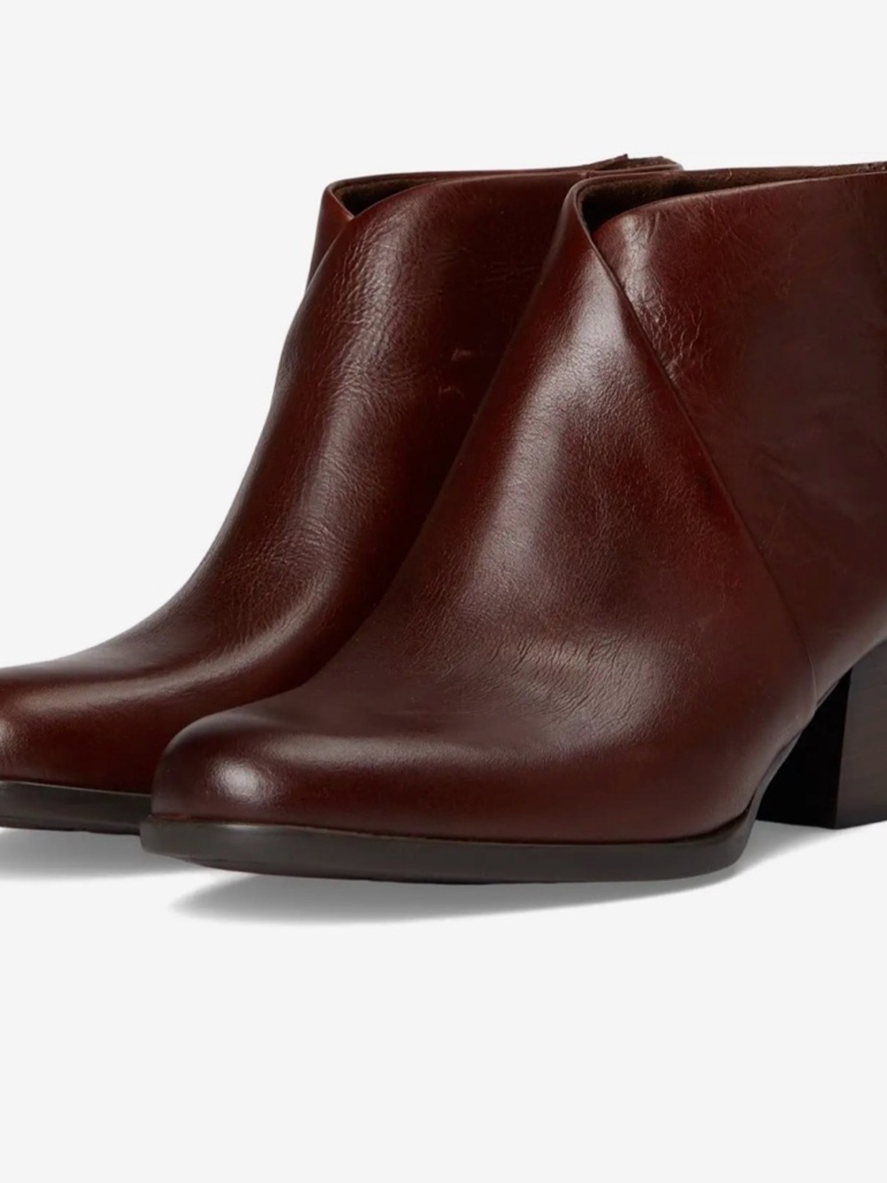 Born Kalie Leather Booties Sz 7 New Boubon Brown - Picture 8 of 8